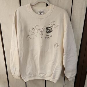 Vintage Three Dog Night Fan Club Sweatshirt Signed By The Band Mens Size XL